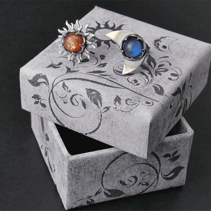 Boucles d'oreilles Soleil Lune