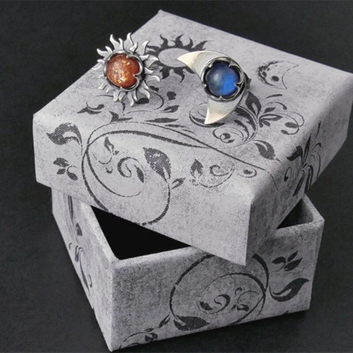 Boucles d'oreilles Soleil Lune