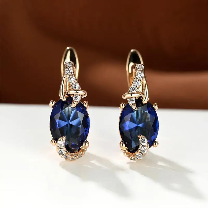 Boucles d'Oreilles Royal Midnight Gold