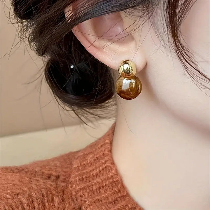 Boucles d'oreilles goutte d'Aurélie Amber
