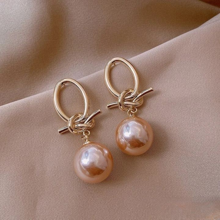 Boucles d'oreilles intemporelles en perles