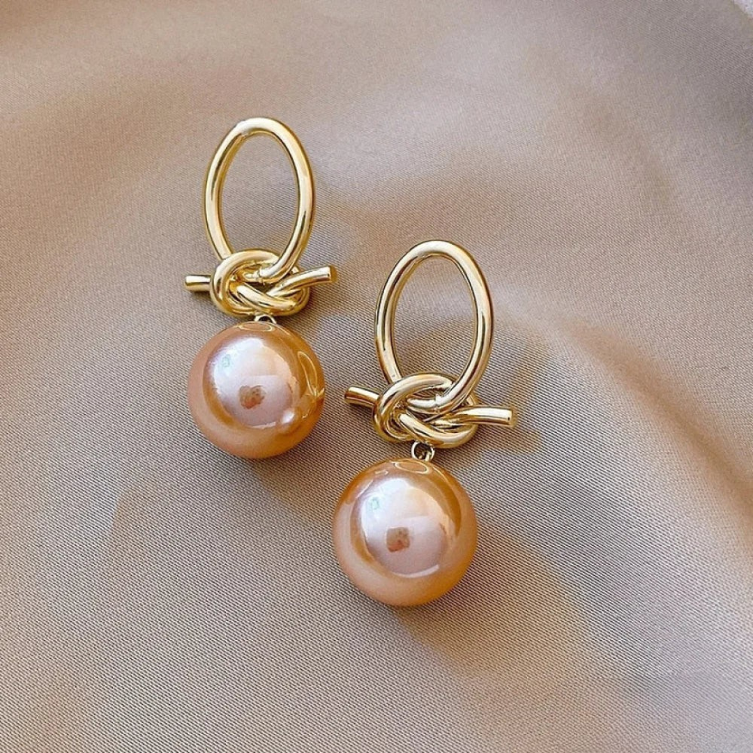 Boucles d'oreilles intemporelles en perles