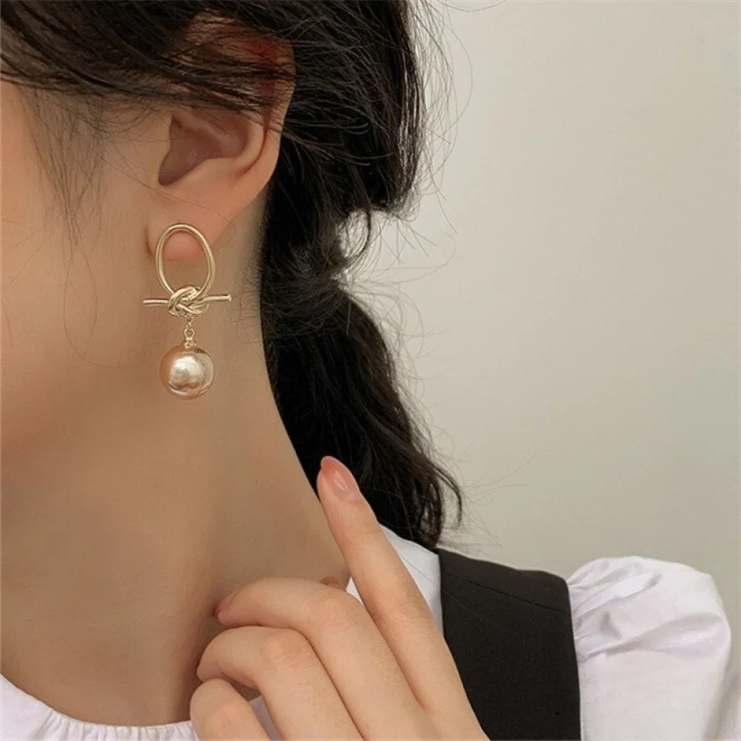 Boucles d'oreilles intemporelles en perles