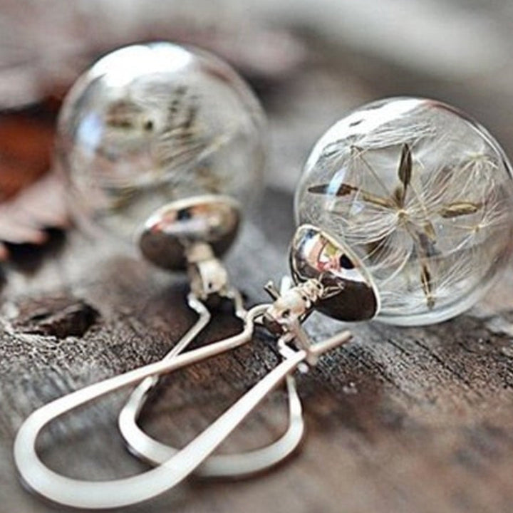 Boucles d'oreilles en argent Pissenlit