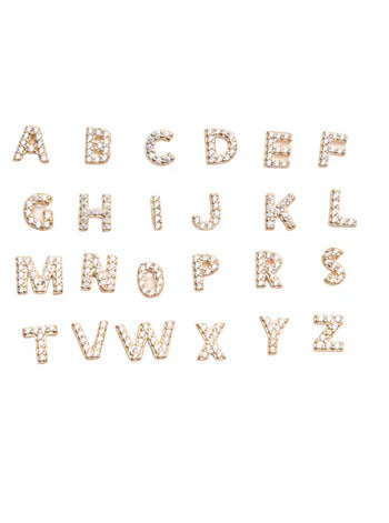 Boucles d'oreilles Initiales