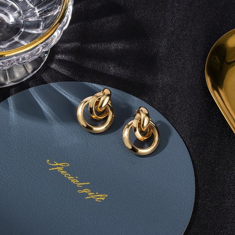 Luxea™ | Boucles d'oreilles en or au design exclusif et raffiné