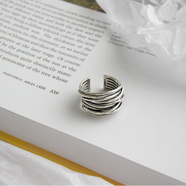 Bague en Argent 925 Sterling Superposée