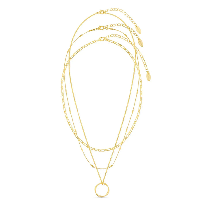 Collier à Trois Rangées Open Circle