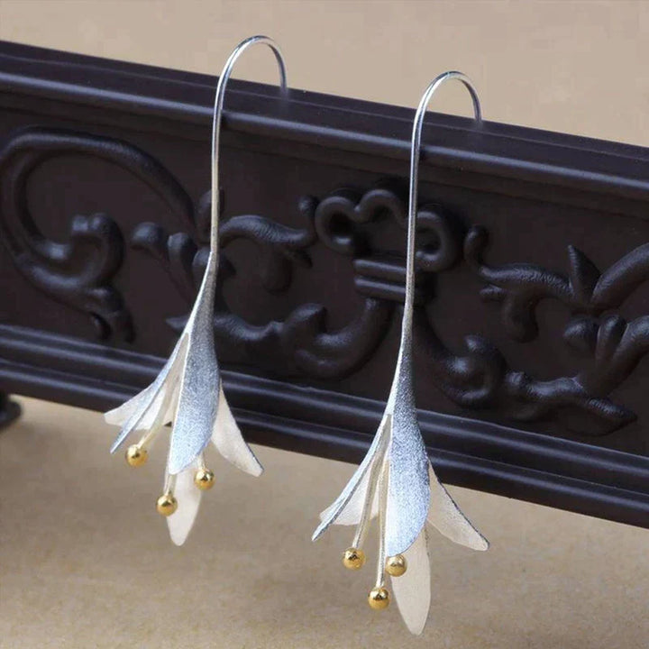 Boucles d'oreilles Fleur Argent