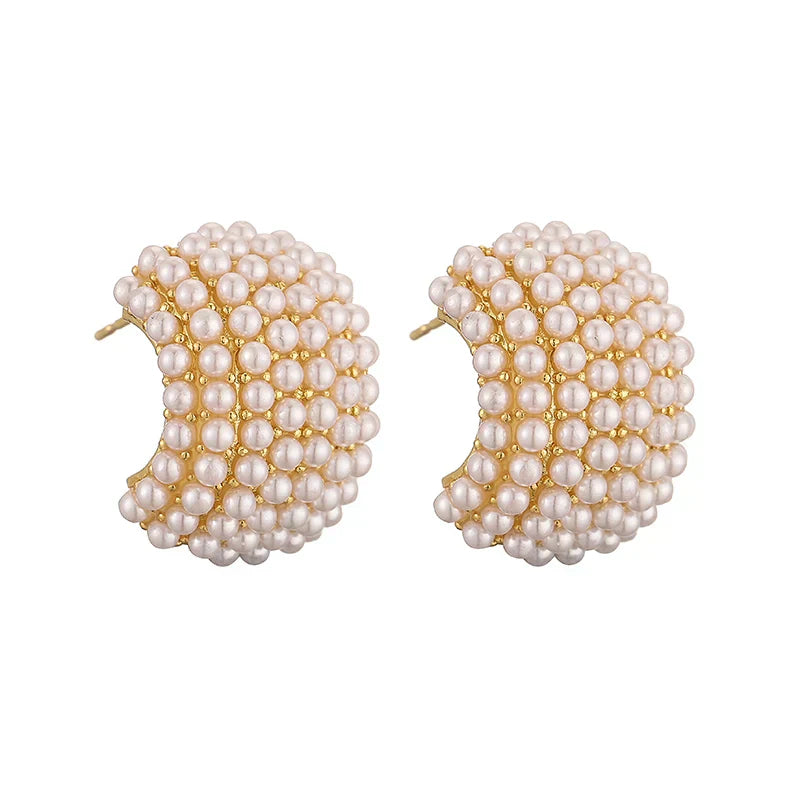 Boucles d'oreilles classiques en perles