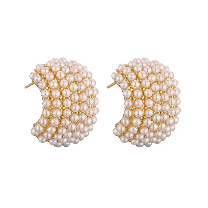 Boucles d'oreilles classiques en perles