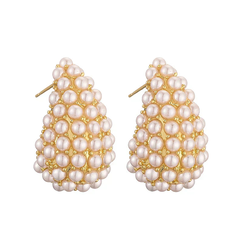 Boucles d'oreilles classiques en perles