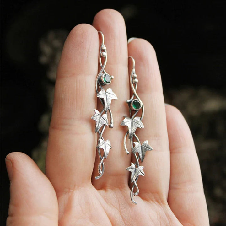 Boucles d'oreilles Elfe en Cristal Bleu