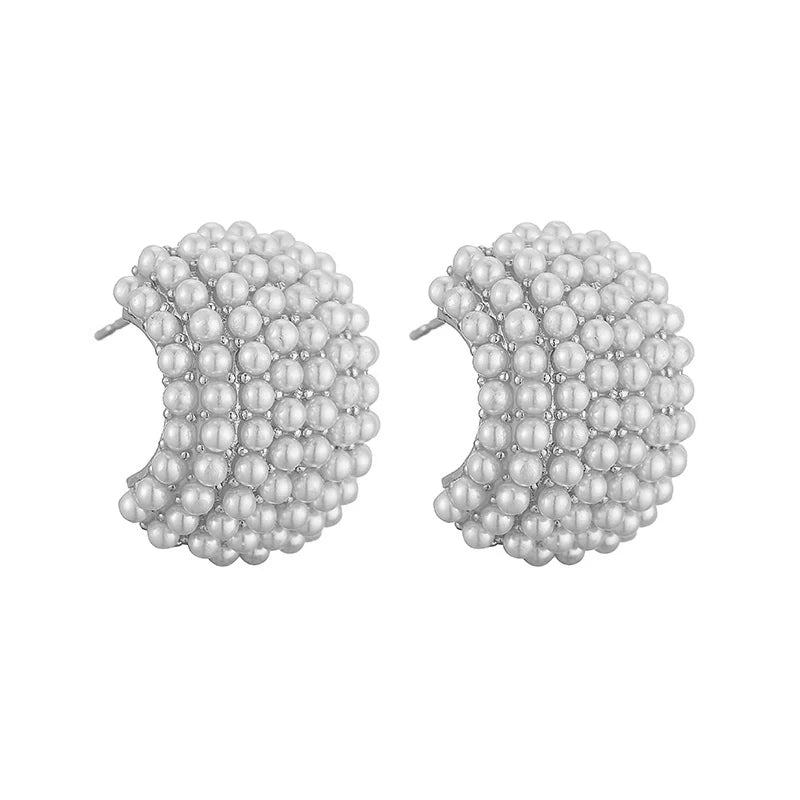 Boucles d'oreilles classiques en perles