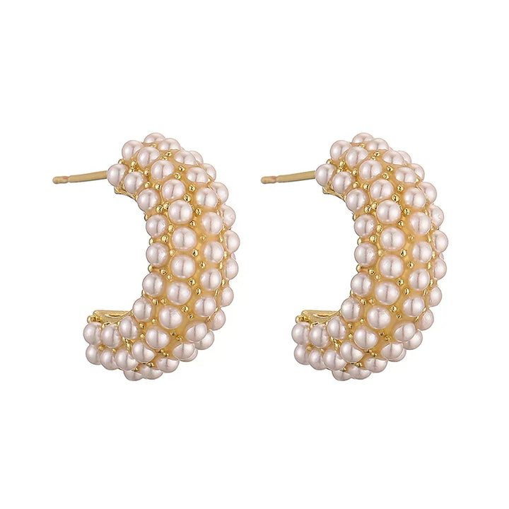 Boucles d'oreilles classiques en perles