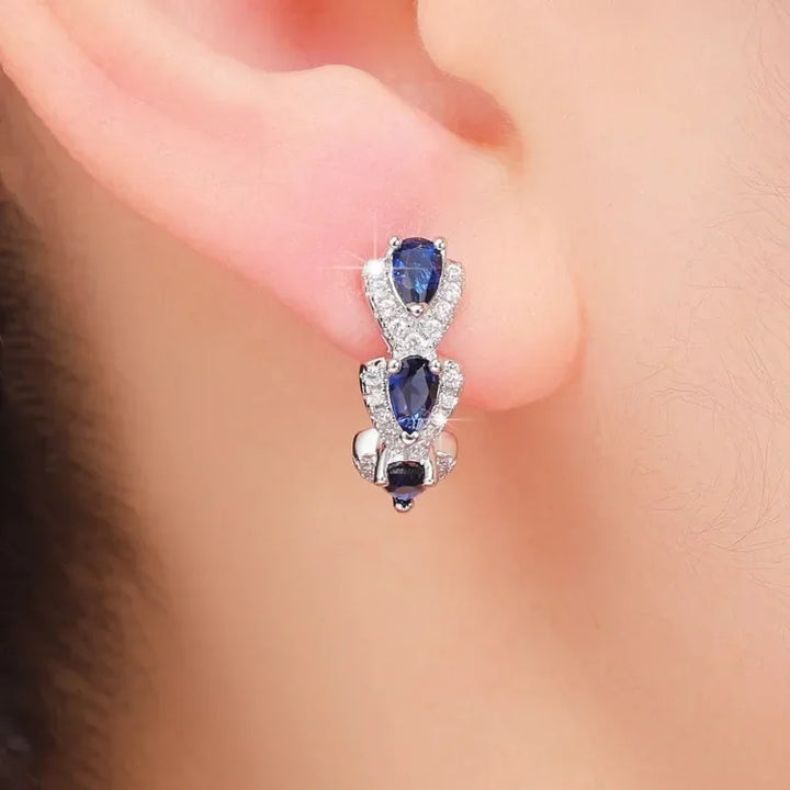 Boucles d'oreilles Royal Sapphire Crest