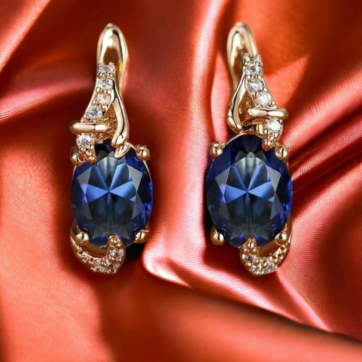Boucles d'Oreilles Royal Midnight Gold