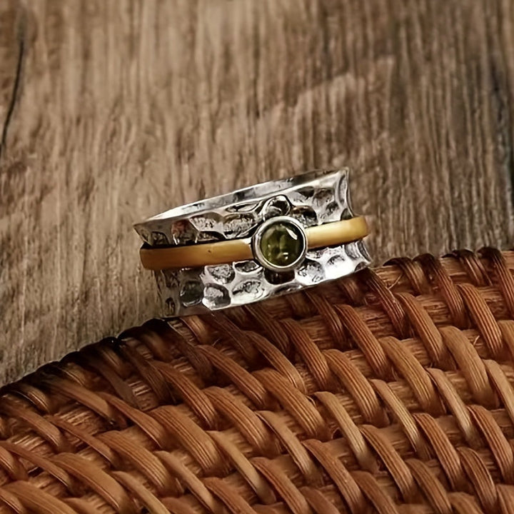 Bague en Zirconia Vert Élégante