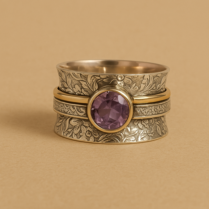 Bague de Méditation en Cristal Bohémien