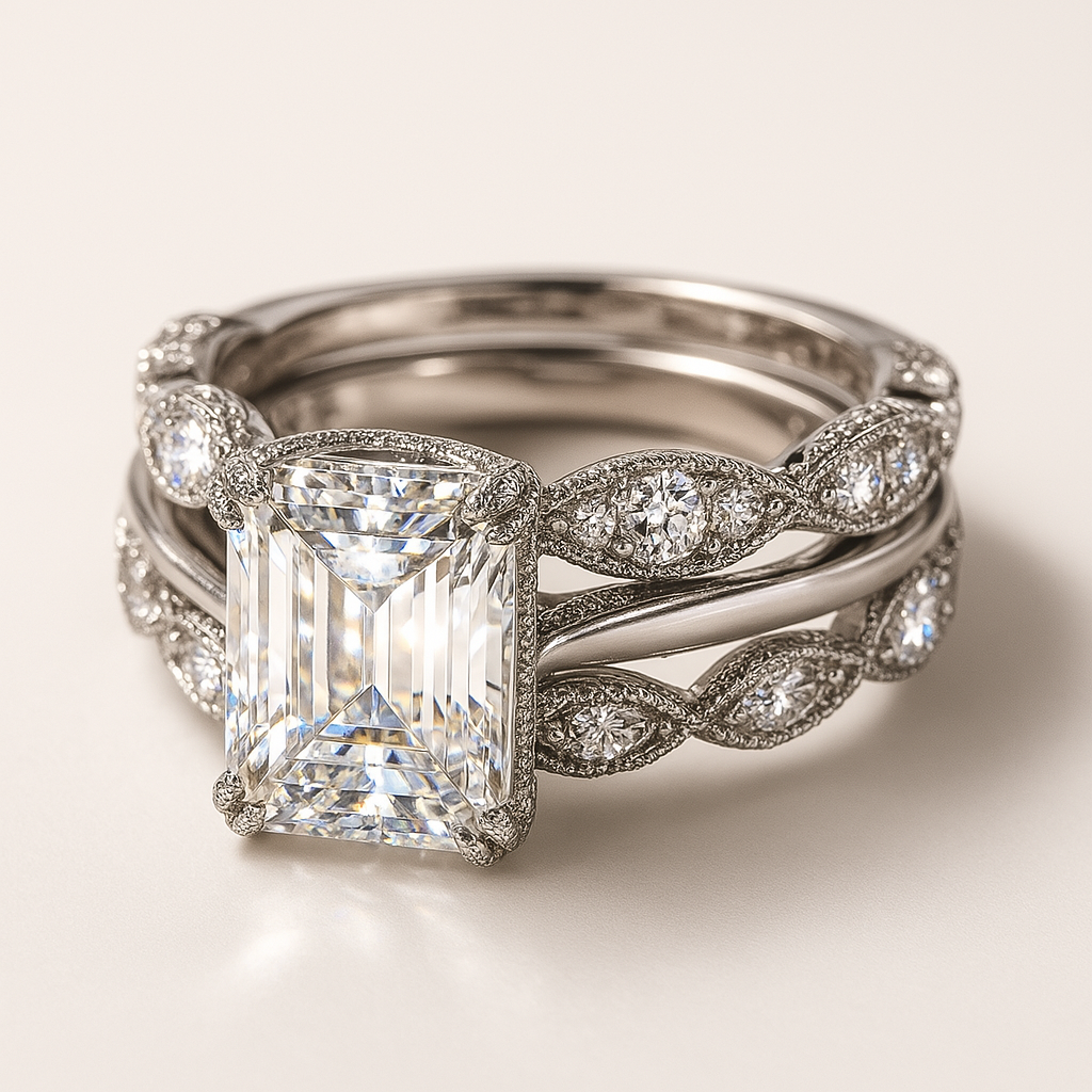 Bague en Argent Vintage Brillante