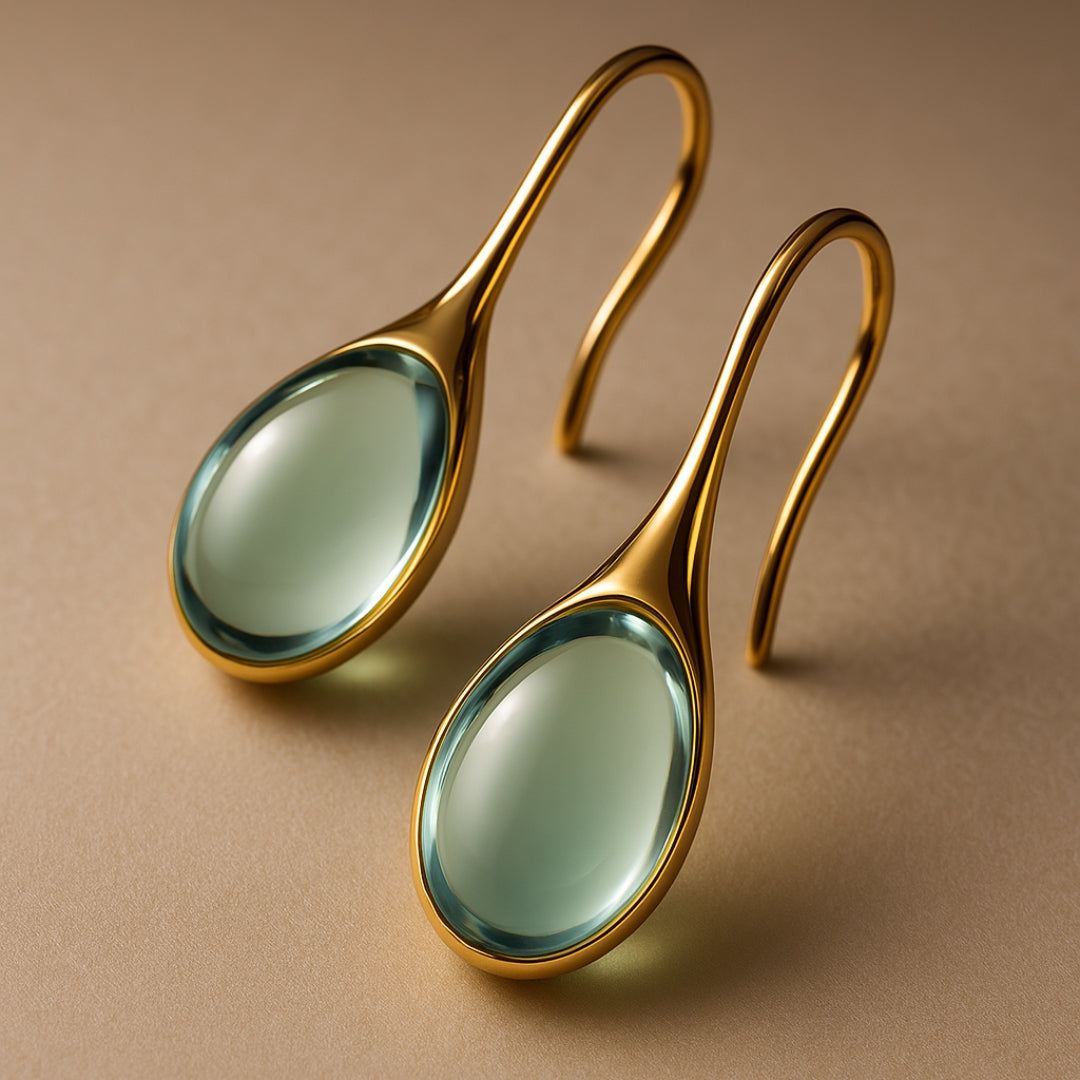 Elara™ | Boucles d'oreilles goutte élégantes en or et argent