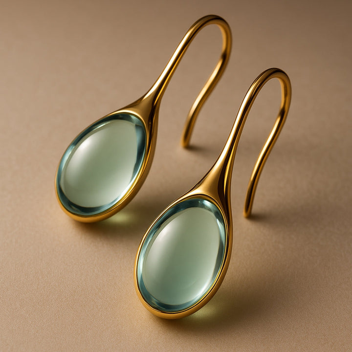 Elara™ | Boucles d'oreilles goutte élégantes en or et argent