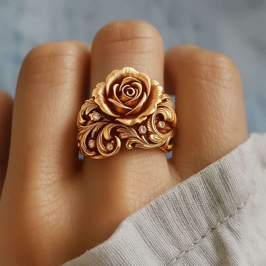 Bague Fleur Dorée