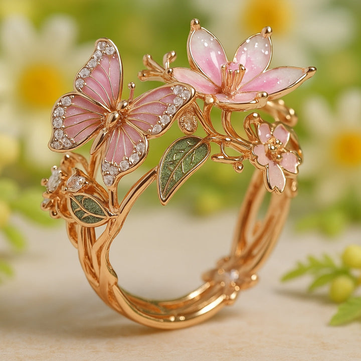 Bague Papillon en Zirkonia Natur Ljus