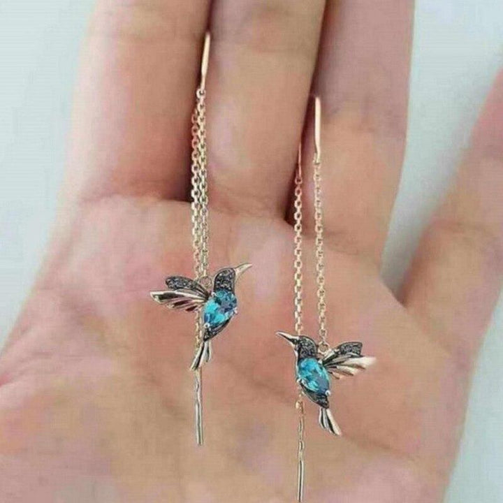 Boucles d'oreilles Colibri avec Zirconia
