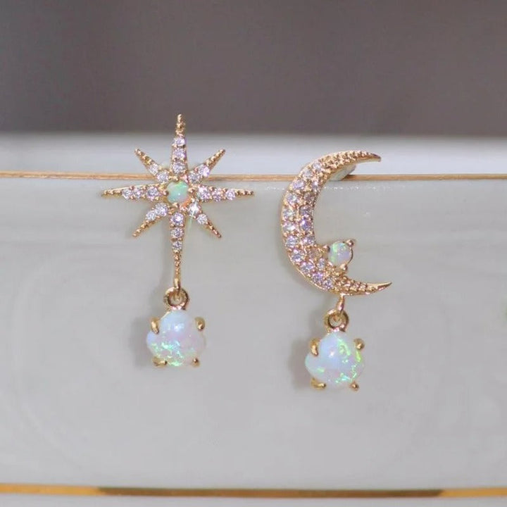 Boucles d'oreilles étoile en perles de luxe