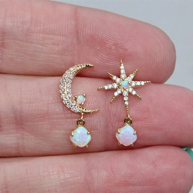 Boucles d'oreilles étoile en perles de luxe